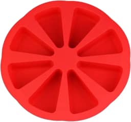 Clink Forma de Silicone para Bolo em Fatias Separadas Vermelha