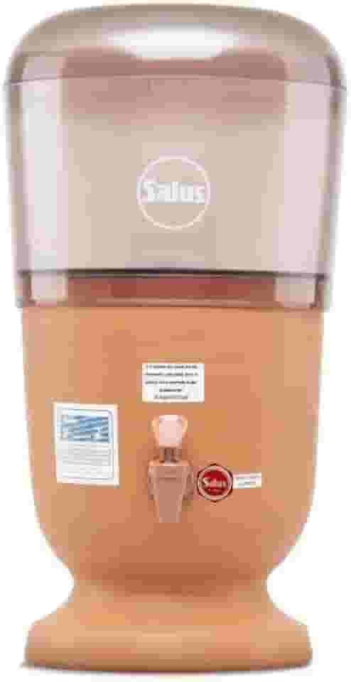 Filtro De Barro E Acrilico P/Água 4 Litros 1 Vela (Com Prata) Salus