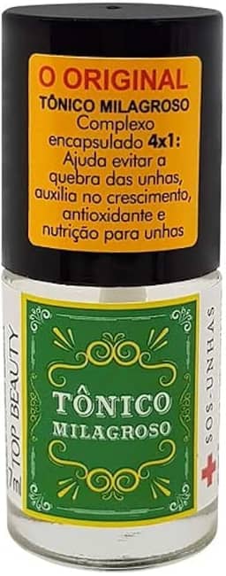 Esmalte Tratamento Top Beauty 7ml SOS Unhas - Tonico Milagroso, Top Beauty