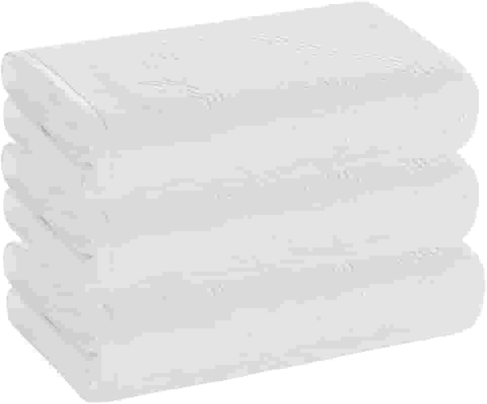 Kit 3 Toalhas de Rosto Karsten Fio Penteado – 48x80 cm - Galbe Branca