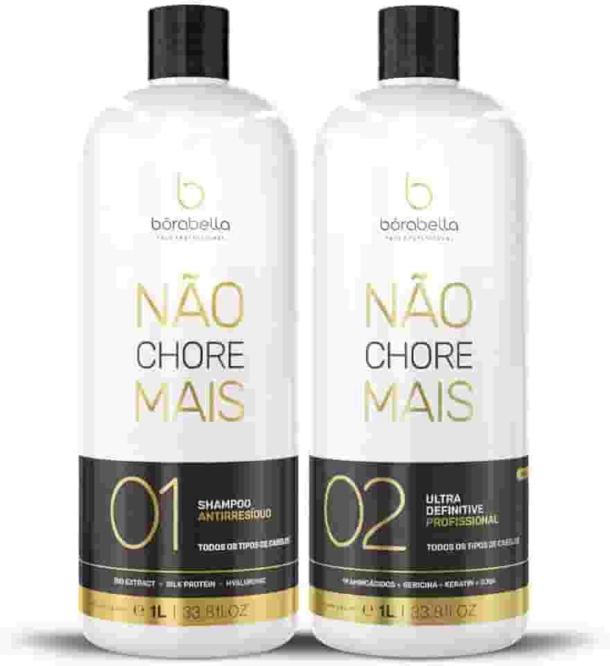 BORABELLA Kit Progressiva Não Chore Mais Tratamento 1000Ml
