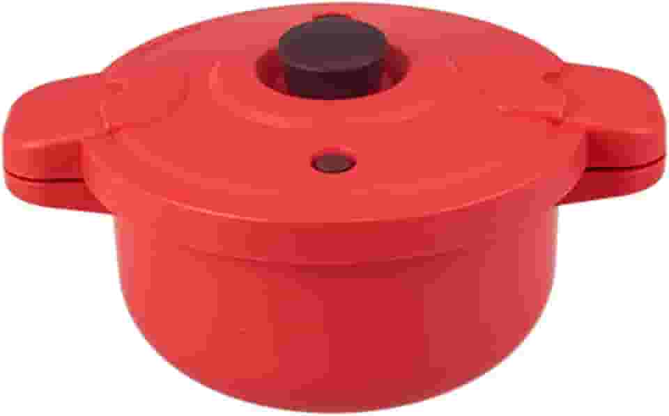 Baoblaze Panela de pressão de micro-ondas, vaporizador de arroz com tampa, resistente ao calor, sem fogo, para uso doméstico, panela de sopa de PP de grau