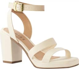 Sandália Feminina Salto Médio Grosso Tratorada Meia Pata