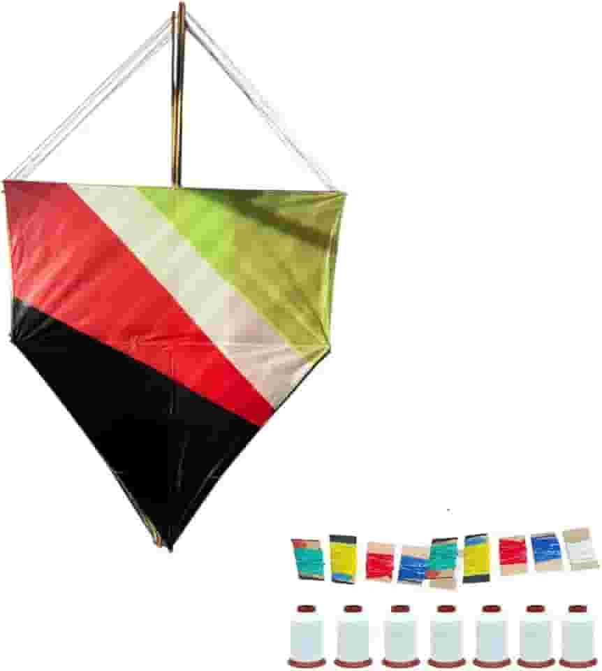 Kit 2 Pipas Grande 58cm coloridas + 1 Rabiola + 1 rolo linha