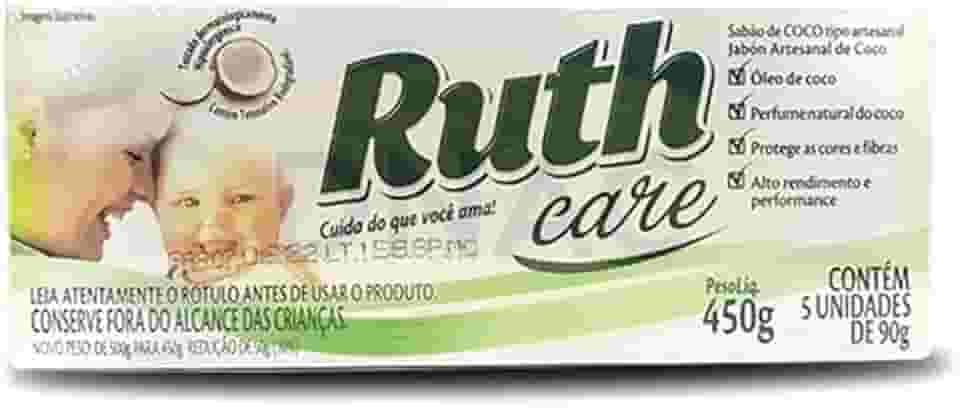Sabão De Coco Em Barra 5x90g Para Roupas Louças Cabelo - Ruth