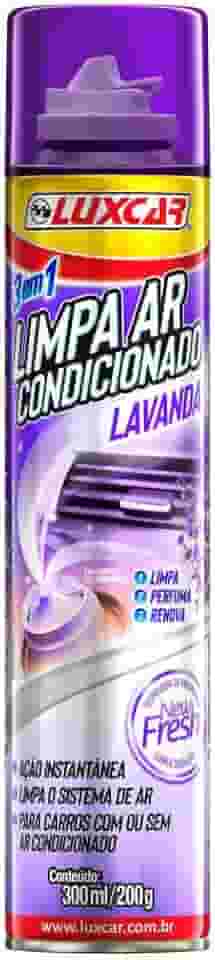 Luxcar Limpa Ar Condicionado 300 ml – Limpa Todo o Sistema com Agradável Fragrância