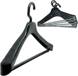 Kit 15 Cabides Com Gancho Giratório Para Terno Casacos Camisas E Calças