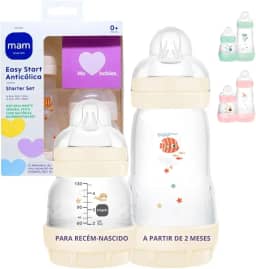 MAM, MA21023, Baby Kit 2 Mamadeiras Easy Start Starter Set, para Crianças 0+ Meses, Rosa