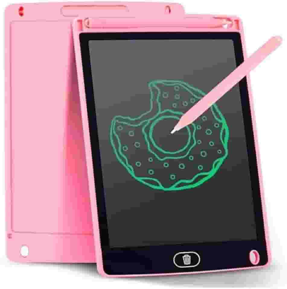 Lousa Magica Educativa Tablet Infantil com caneta interativa inclusa 8,5" (Rosa)