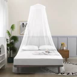 Mosquiteiro de Teto para Cama de Casal Solteiro/Berço- Proteção Eficaz contra Insetos com Design Elegante e Instalação Fácil