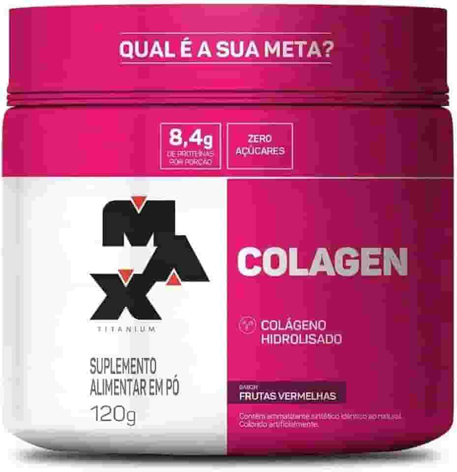 Colagen - 120G Frutas Vermelhas - Max Titanium, Max Titanium