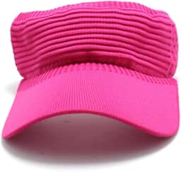 Viseira Feminina Aba Longa Tecido Respirável Praia Esportes