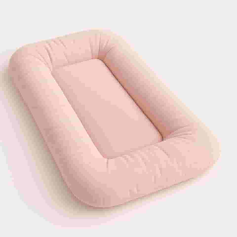 Ninho Casulinho 100% Algodão Extra Macio Recém Nascido Bebê (Rose)