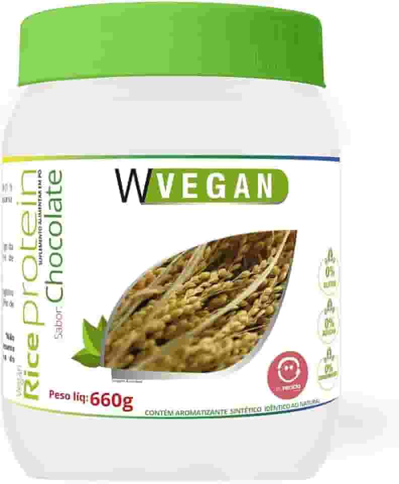 W Vegan Rice Protein 660G Sabor Chocolate