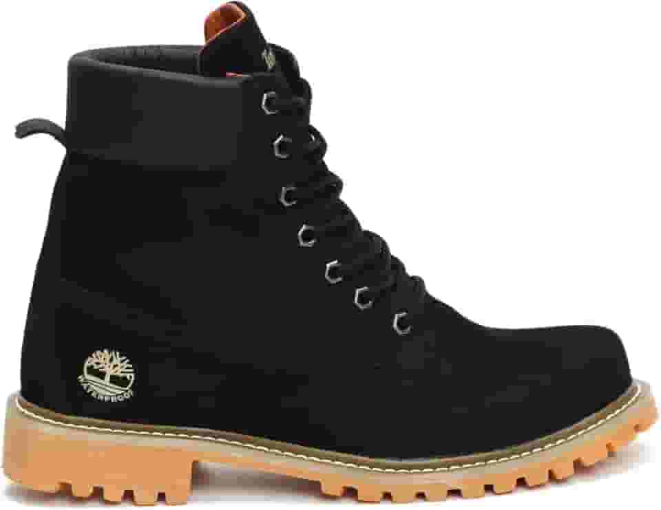 Bota Timberland Inch 7 Feminina Impermeável, Couro Hidrofugado, Waterproof (Preto, BR, Adulto, Numérico, 40)