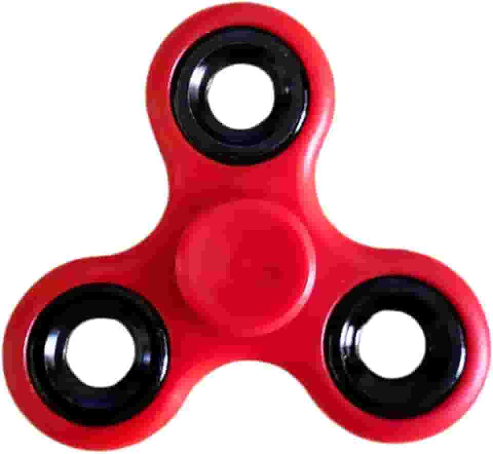 Genérico Hand Spinner Brinquedo Giratório Anti Stress Ansiedade Pop It Vermelho com Padrão Estrela Unissex