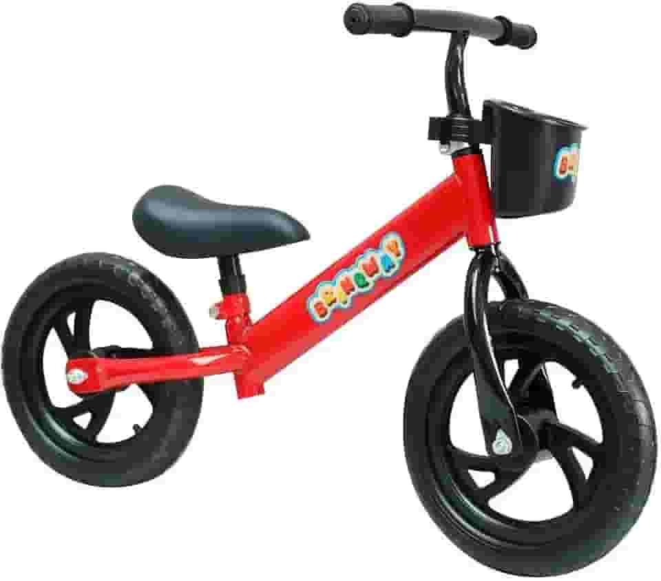 Bicicleta Infantil Balance Equilíbrio Aro 12 Sem Pedal Criança Menino Menina Segurança Treinamento Brinquedo Passeio Crianças +3 Anos Primeira Bike Ajustável