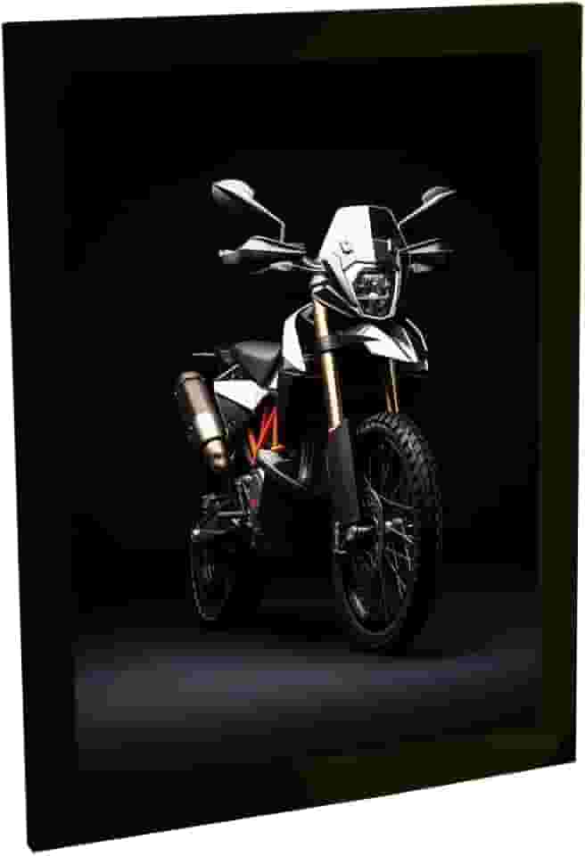 Quadro Decorativo Moto Big Trail Ilustração Decoração Poster Quarto Sala