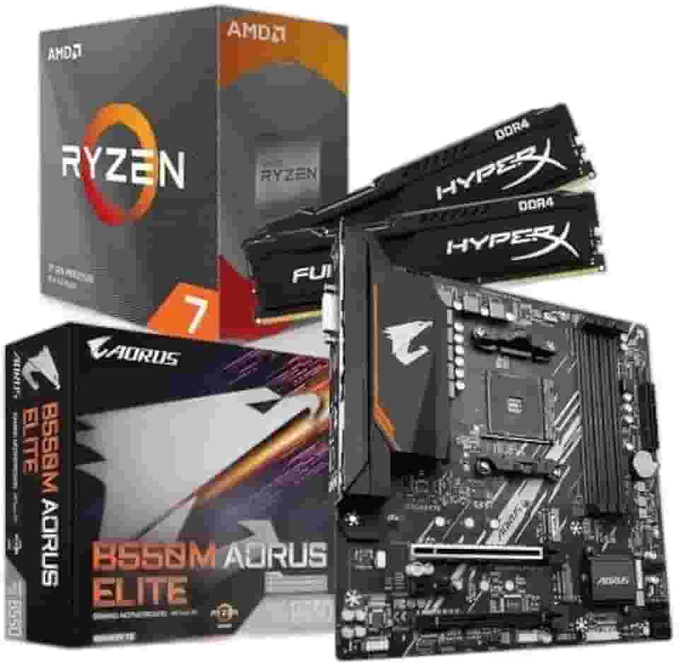 KIT UPGRADE AMD RYZEN 7 5700X, MB B550M AORUS ELITE, 16GB 3200MHZ RAM