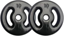 Kit Com 02 Anilhas Emborrachadas De 10kg