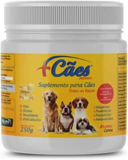 Suplemento Vitaminas Nutrimais Caes Cachorro Queda Pelo Derme Coceira Odor Fezes Energia 250g