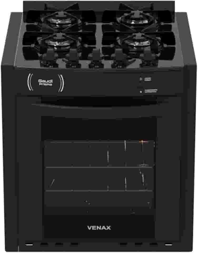 Fogao A Gas De Embutir Gaudi Prisma Vitreo Bl 4q Preto Gas Glp