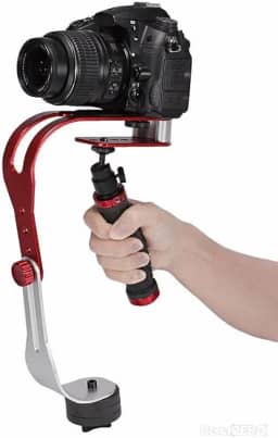 Estabilizador Manual Steadycam P/Câmera e Celular Filmagem Filmar Gravação sem Tremer Estável Sistema de Contrapesos