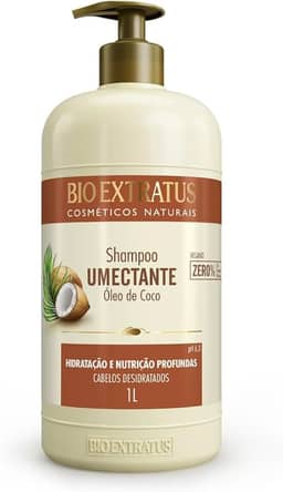 Shampoo Limpeza Umectante Óleo De Coco Bio Extratus 1 Litro