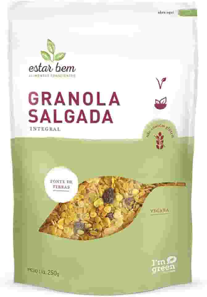 Estar Bem Granola Salgada Integral Sem Glúten 250G