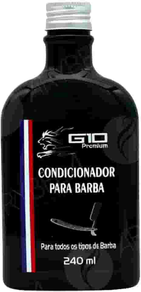 G10 Premium Condicionador para Barba, 240ml, Proteção contra Ressecamento, Redução de Frizz