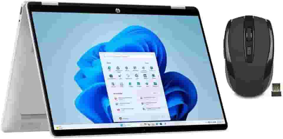 HP OmniBook 5 Flip 2 em 1 35.6 cm FHD+ Laptop com tela sensível ao toque | Intel Core 7 150U | Intel Graphics | Copilot | Retroiluminado | Prata | RAM DDR5 de 16 GB | SSD de 512 GB | Windows 11 Home |