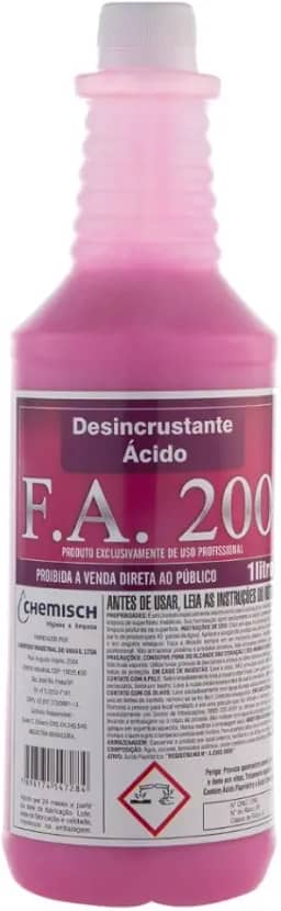 Limpa Pedras FA 200 1L Para Pedra Portuguesa Suja de Terra