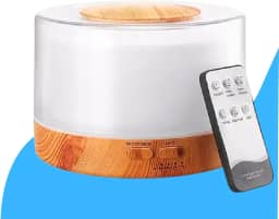 Umidificador de Ar Difusor de Ambiente 700 Ml Aromas Óleo Essencial com Controle Remoto Portátil Purificador Ultrassônico Aromatizador LED