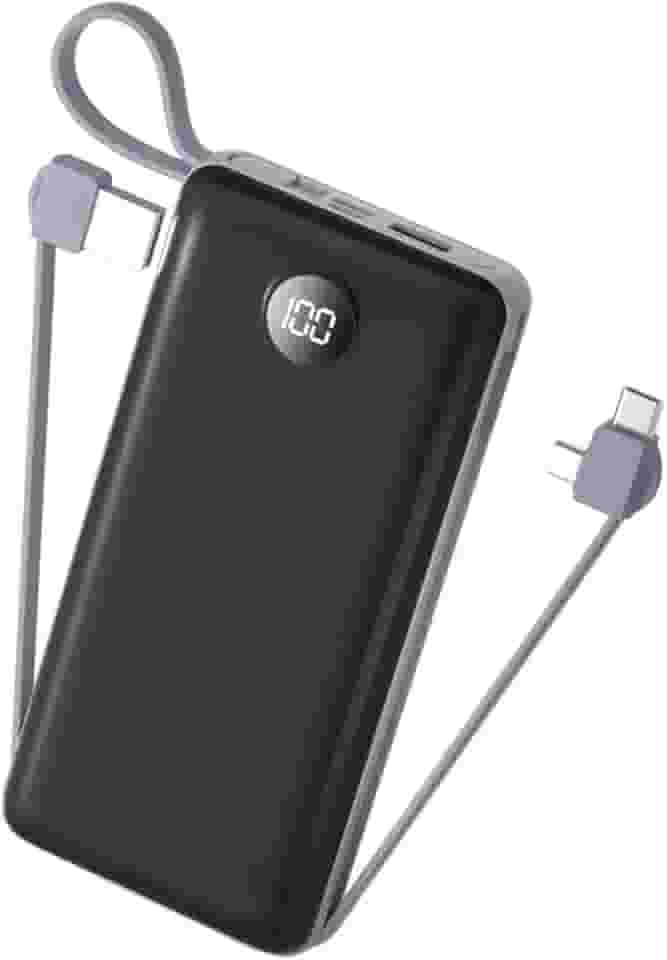 Carregador Portátil Power Bank 20000mah - Turbo Universal Com Display Digital E USB Rápido Potente Original (Preto)