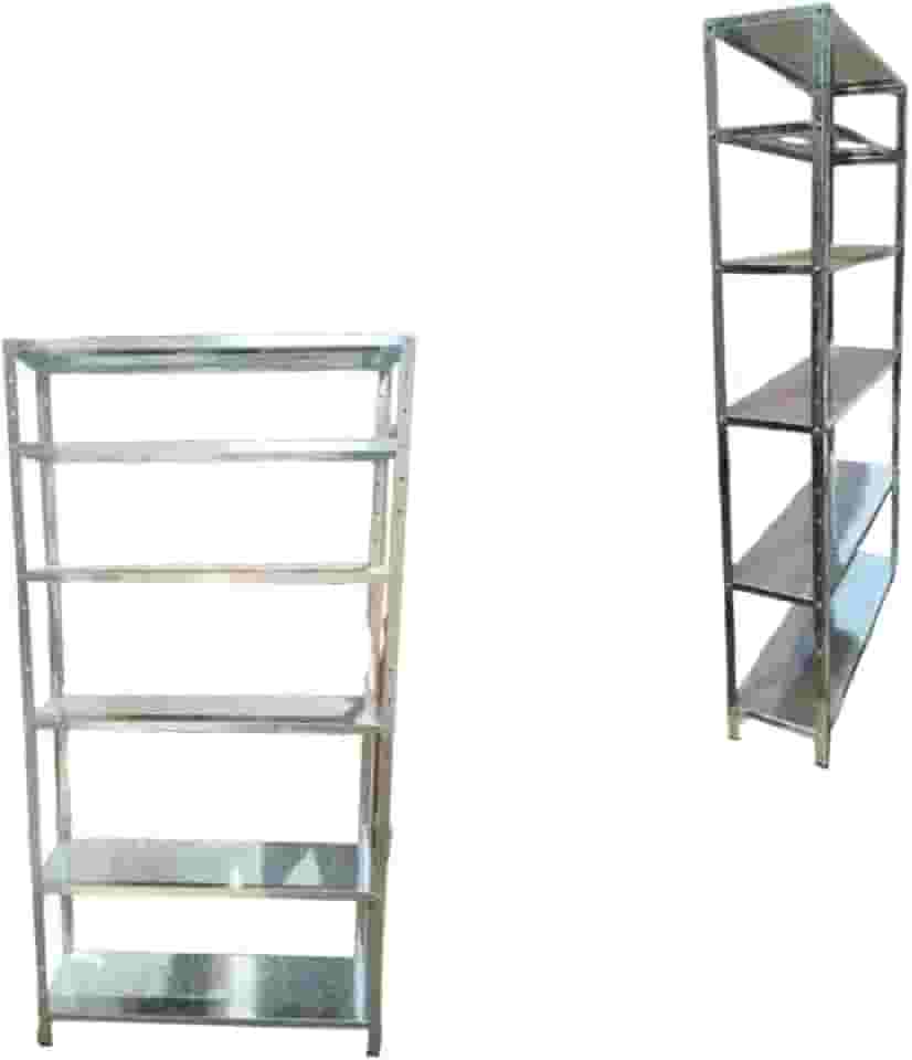 Estante Multiuso Aço GALVANIZADA Pintura Eletrostática 6 Prateleiras 90cm comprimento, 185cm altura, 27,5cm profundidade, 180kg total, 30kg por Bandeja distribuídos