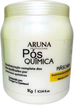ARUNA COSMÉTICOS Máscara Pós Química Salon Pro – 1KG: Restauração Profunda e Brilho Intenso para Cabelos Ressecados e Danificados