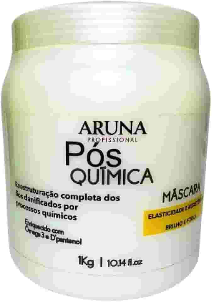 ARUNA COSMÉTICOS Máscara Pós Química Salon Pro – 1KG: Restauração Profunda e Brilho Intenso para Cabelos Ressecados e Danificados
