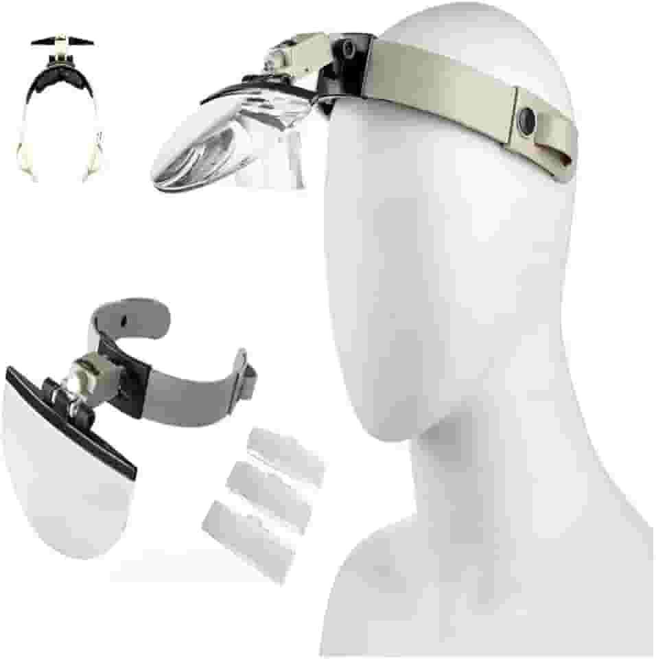 OCULOS LUPA MAOS LIVRE PROFISSIONAL LED LENTE DE CABECA AUMENTO ESTETICA REPARO JOIAS LEITURA OURIVES