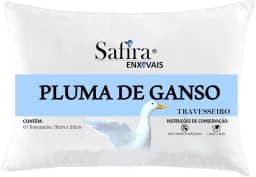 Travesseiro pluma de ganso antialérgico e anti ácaros sintética branco com desenvolvimento ecológico 100% vegano