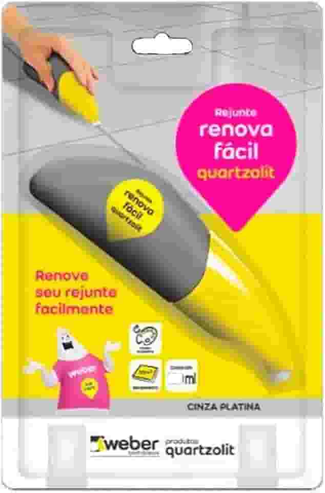REJUNTE RENOVA FACIL CINZA PLATINA QUARTZOLIT - 120ML