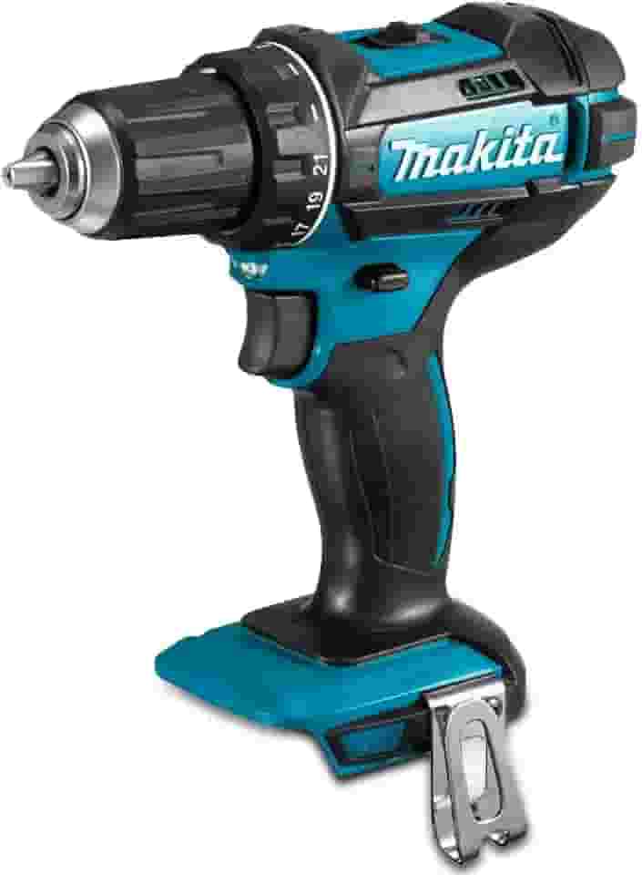 MAKITA PARAFUSADEIRA/FURADEIRA DE IMPACTO 1/2 POL (13MM) A BATERIA 18V DHP482Z SEM BATERIA E CARREGADOR