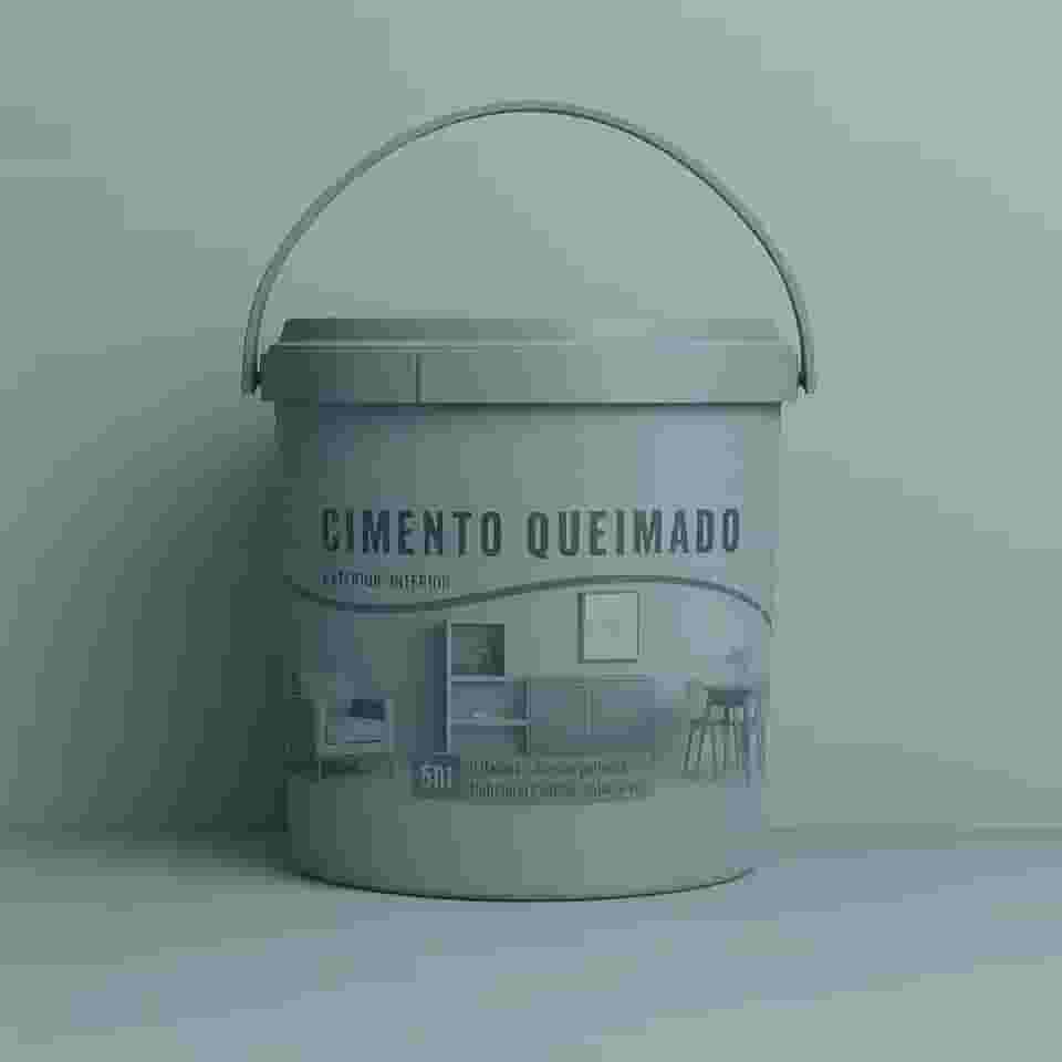 Revestimento Cimento Queimado Piso E Parede Pronto Pra Uso 5Kg