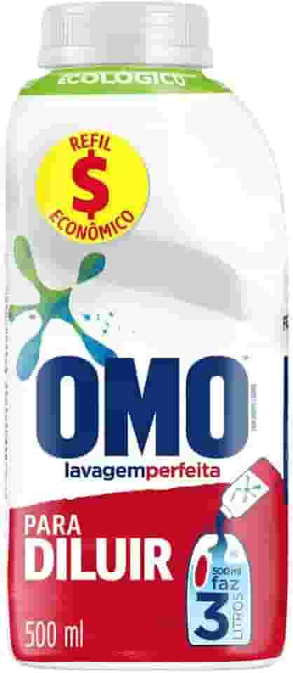 Omo Sabão Liquido Concentrado Lavagem Perfeita Para Diluir 500ml