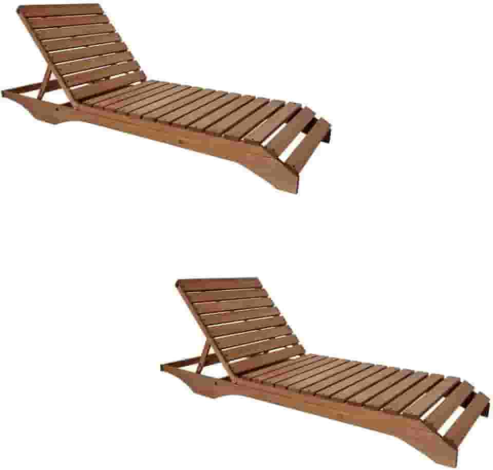 Conjunto 2 Espreguiçadeiras Chaise Longue Menton