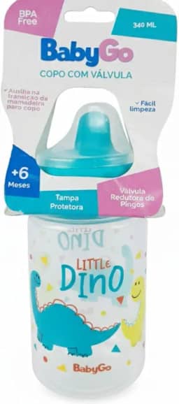 Copo de Treinamento, Babygo, Little Dino, 340 ml