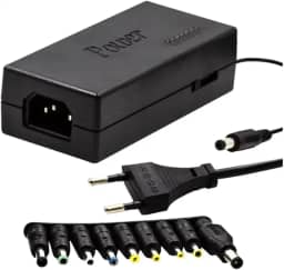 Carregador Universal 120W para Notebook e Laptop | 9 Adaptadores DC Intercambiáveis | Fonte de Alimentação com Entrada AC 100-240V