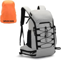 TOKSHOP Mochila Resistente 30 Litros Camping Viagem Trilha com Capa de Chuva Impermeável