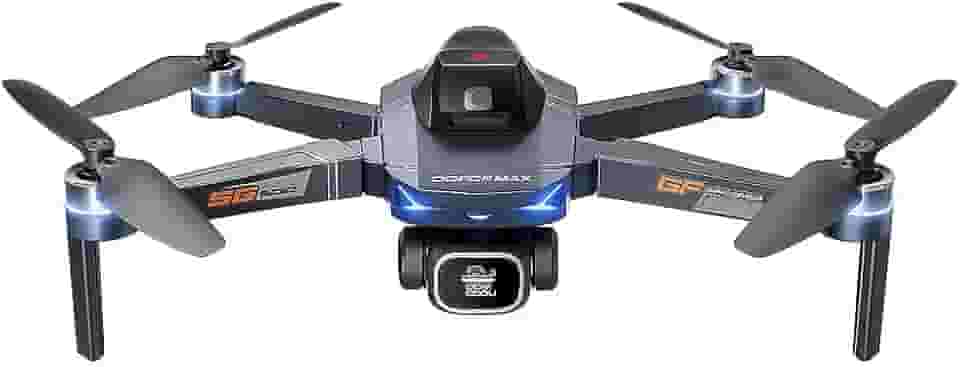 Drone GT8 com Câmera HD 4K, Controle Remoto Tela LCD Integrada, Transmissão em Tempo Real, Estabilização de Voo e Bateria Recarregável