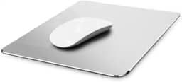 Mouse pad de metal de alumínio, ultrafino, para inverno e verão, duplo uso, impermeável, controle rápido e preciso para jogos e escritório (prata) ..., Small Silver, Small