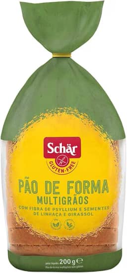 Pão de forma multigrãos sem Glúten sem lactose Schär